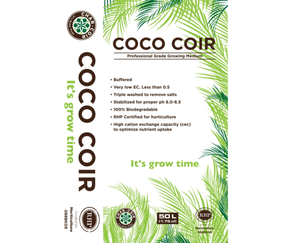 Char Coir 100% RHP Certified Coco Coir- 50 Liters