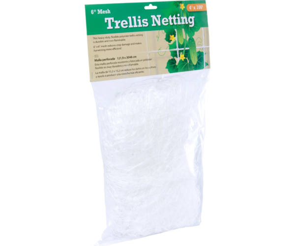 Hydrofarm Trellis Netting 6" Mesh, non-woven