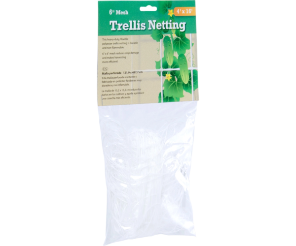 Hydrofarm Trellis Netting 6" Mesh, non-woven