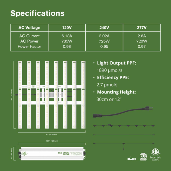 LED Light | 650W Series | 8Bar | - Image 4