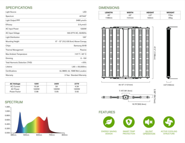 LED Light | 1200W Series | 6-Bar | - Image 18